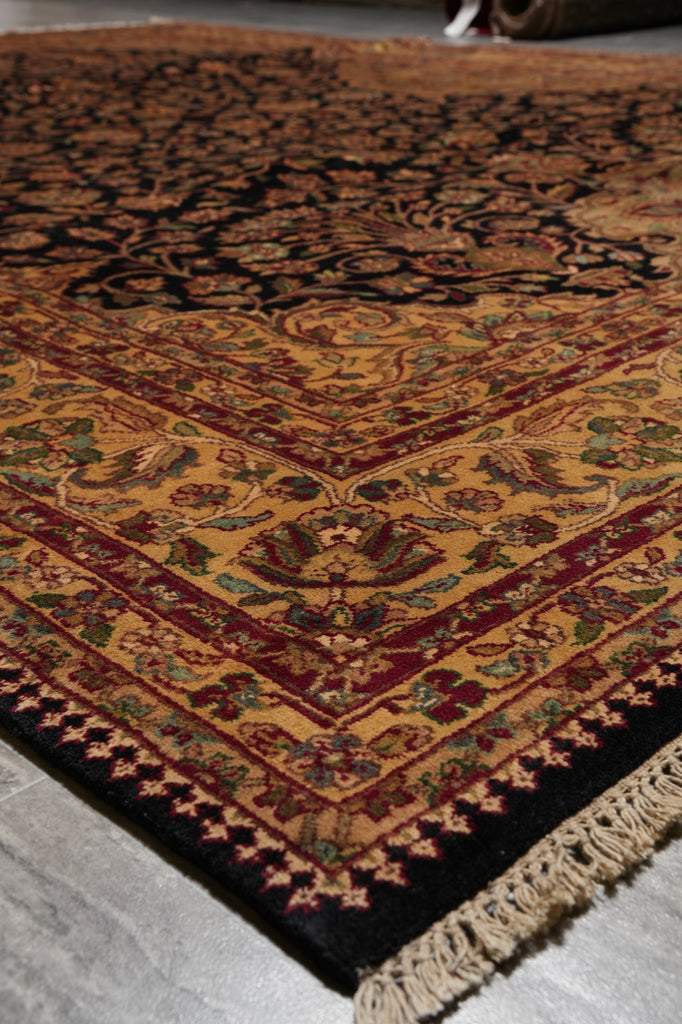 8 x 10 High Quality Jaipur Rug Black Traditional #PIX-8138