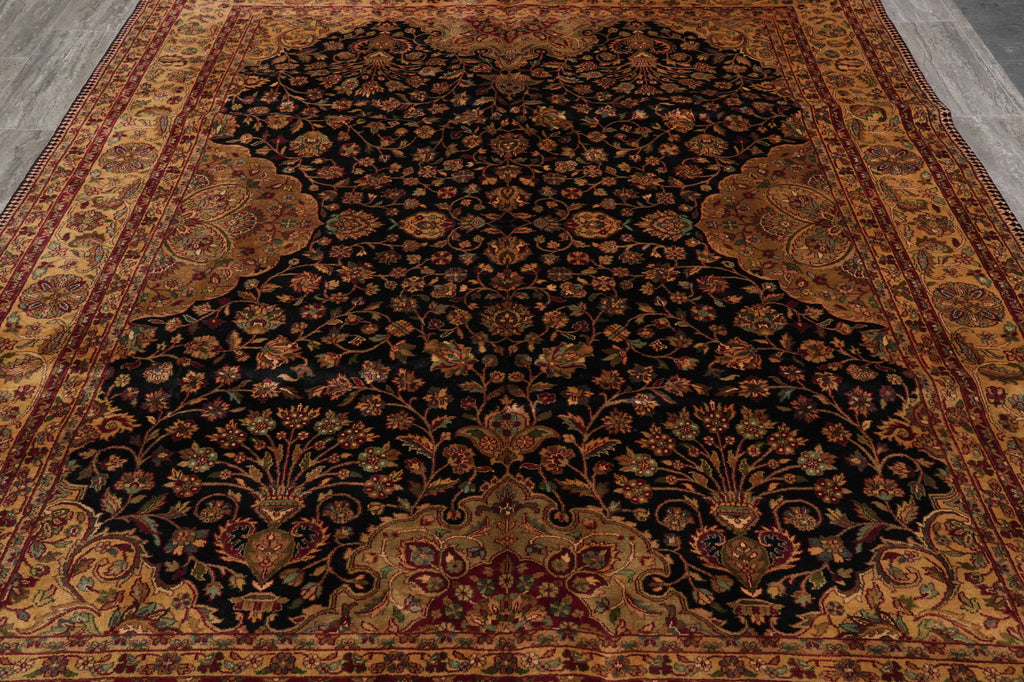8 x 10 High Quality Jaipur Rug Black Traditional #PIX-8138