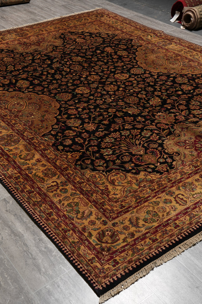 8 x 10 High Quality Jaipur Rug Black Traditional #PIX-8138