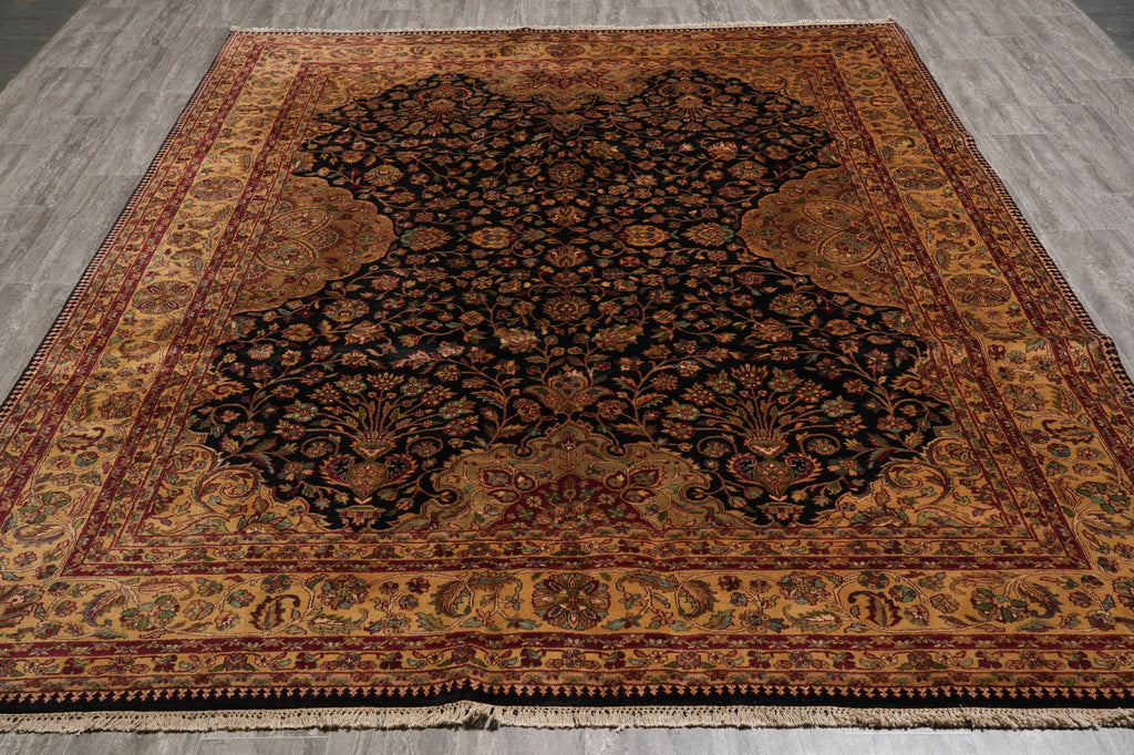 8 x 10 High Quality Jaipur Rug Black Traditional #PIX-8138