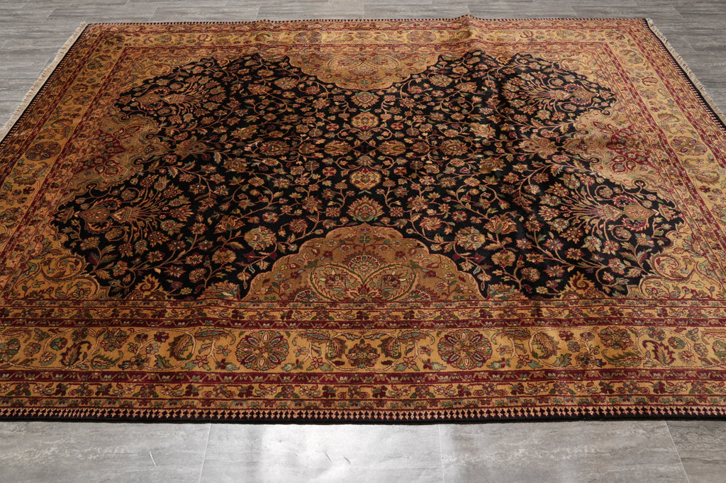 8 x 10 High Quality Jaipur Rug Black Traditional #PIX-8138