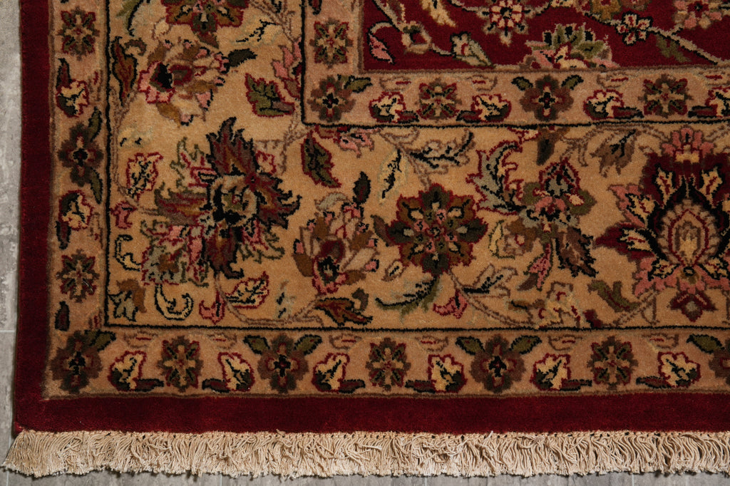 8 x 9.8 Quality Jaipur Rug Burgundy Gold #PIX-10162