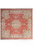 Load image into Gallery viewer, 6.5 x 6.7 SQUARE Rug Super High Quality Persian Tabriz Carpet Wool and Silk 400 KPSI IRAN #PIX-26543