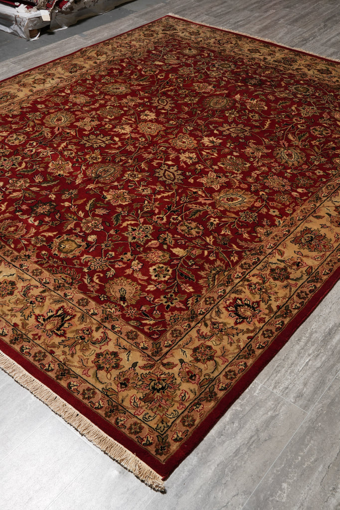 8 x 9.8 Quality Jaipur Rug Burgundy Gold #PIX-10162
