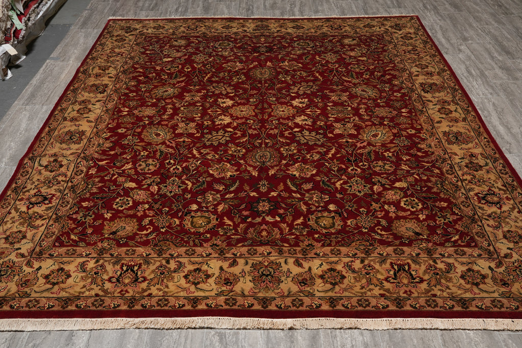 8 x 9.8 Quality Jaipur Rug Burgundy Gold #PIX-10162