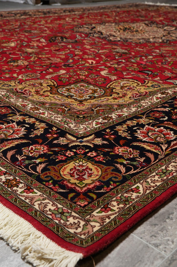 8.3 x 11.8 High Quality Genuine Persian Tabriz rug IRAN Wool and Silk 400 KPSI #PIX-14507