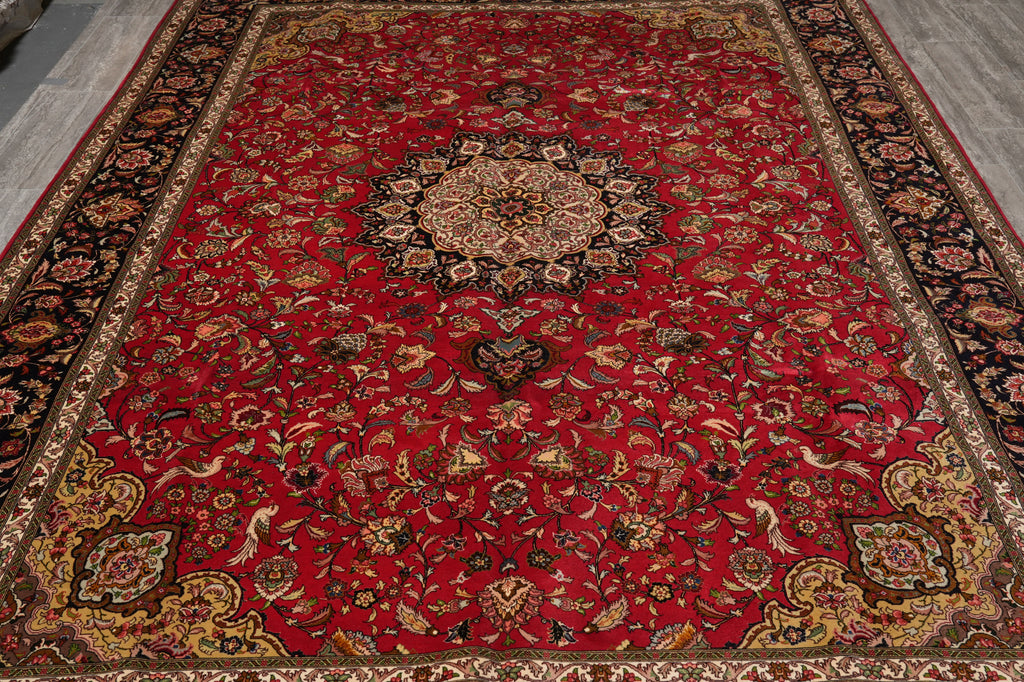 8.3 x 11.8 High Quality Genuine Persian Tabriz rug IRAN Wool and Silk 400 KPSI #PIX-14507