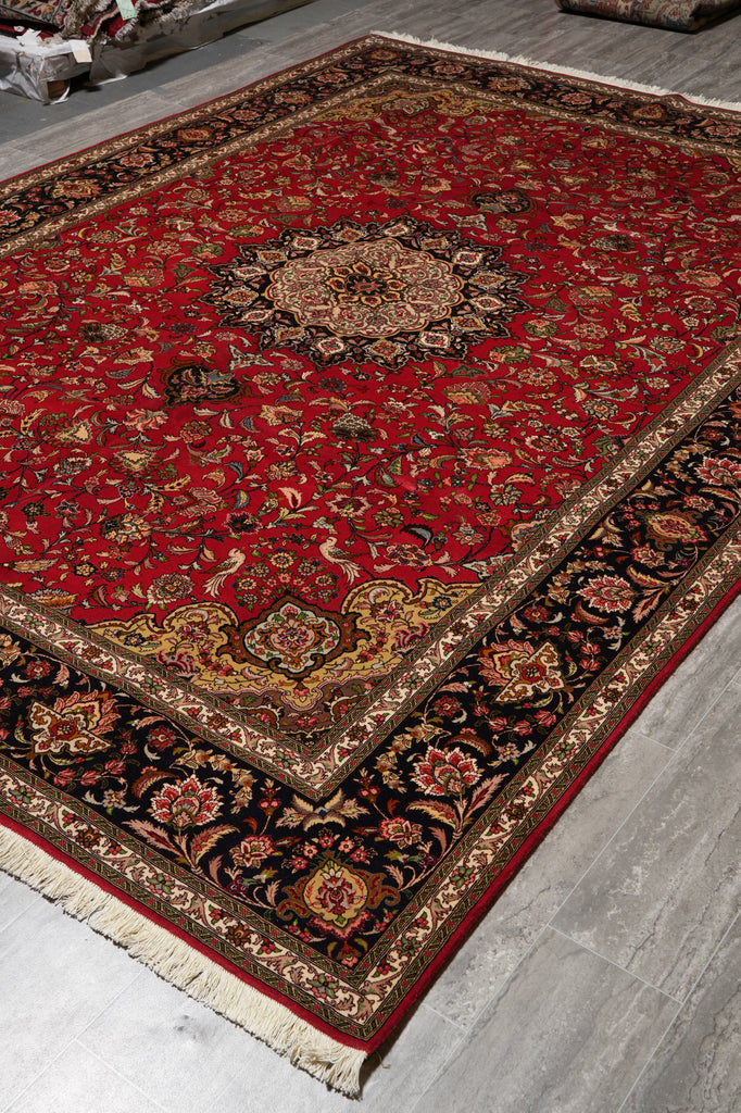 8.3 x 11.8 High Quality Genuine Persian Tabriz rug IRAN Wool and Silk 400 KPSI #PIX-14507