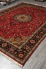Load image into Gallery viewer, 8.3 x 11.8 High Quality Genuine Persian Tabriz rug IRAN Wool and Silk 400 KPSI #PIX-14507