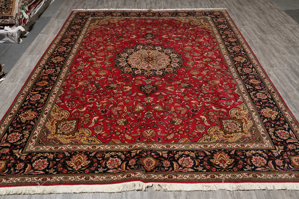 8.3 x 11.8 High Quality Genuine Persian Tabriz rug IRAN Wool and Silk 400 KPSI #PIX-14507
