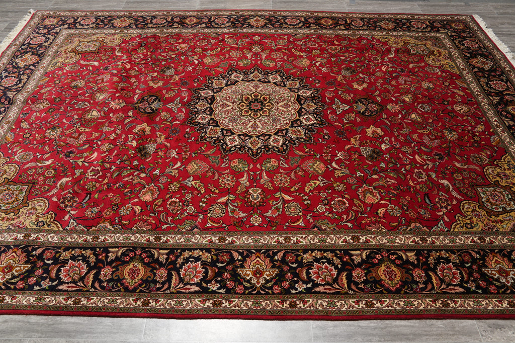 8.3 x 11.8 High Quality Genuine Persian Tabriz rug IRAN Wool and Silk 400 KPSI #PIX-14507