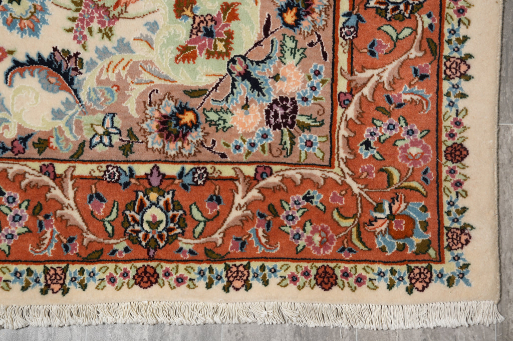5.4 x 7.8 Authentic Persian Tabriz Rug #PIX-14824