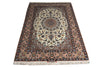 Load image into Gallery viewer, A traditional oriental area rug with a central medallion and intricate floral patterns, shown flat against a white background.
