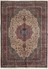 Load image into Gallery viewer, 7.5 x 10.6  Turkish Tabriz Rug | Ivory &amp; Rust Medallion | Hand-Knotted Wool 1950s