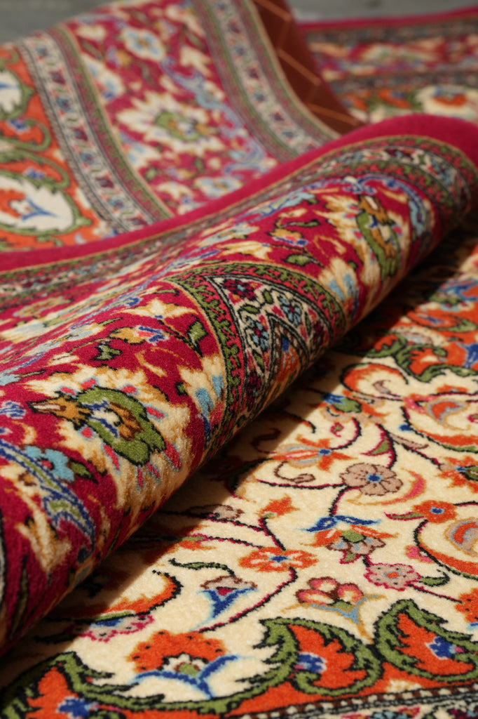 4.5 x 7.6 Authentic Persian Qom Rug Finest Quality Kork Wool #PIX-26312