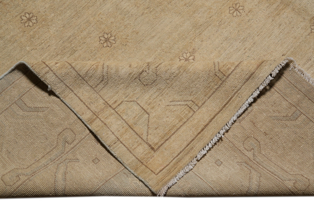 9 x 11.6 Natural Quality Chobi Peshawar Rug Faded Pastels #PIX-25269