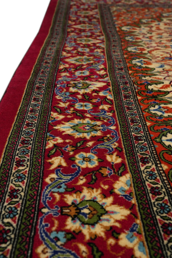 4.5 x 7.6 Authentic Persian Qom Rug Finest Quality Kork Wool #PIX-26312