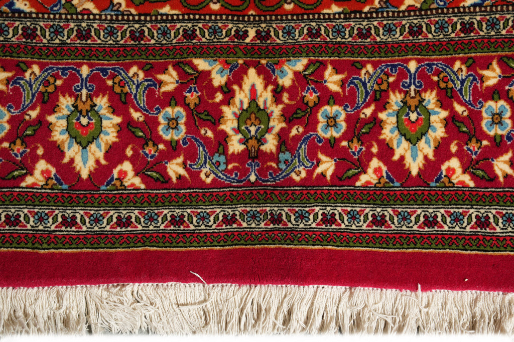 4.5 x 7.6 Authentic Persian Qom Rug Finest Quality Kork Wool #PIX-26312