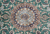 Load image into Gallery viewer, 5 x 8 Authentic Quality Persian Nain Rug Wool and Silk Green #PIX-9483