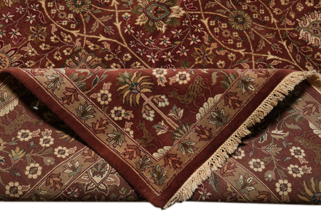 9 x 12  High Quality  Dense Wool Fine Weave India hand-knotted Rug #PIX-9151