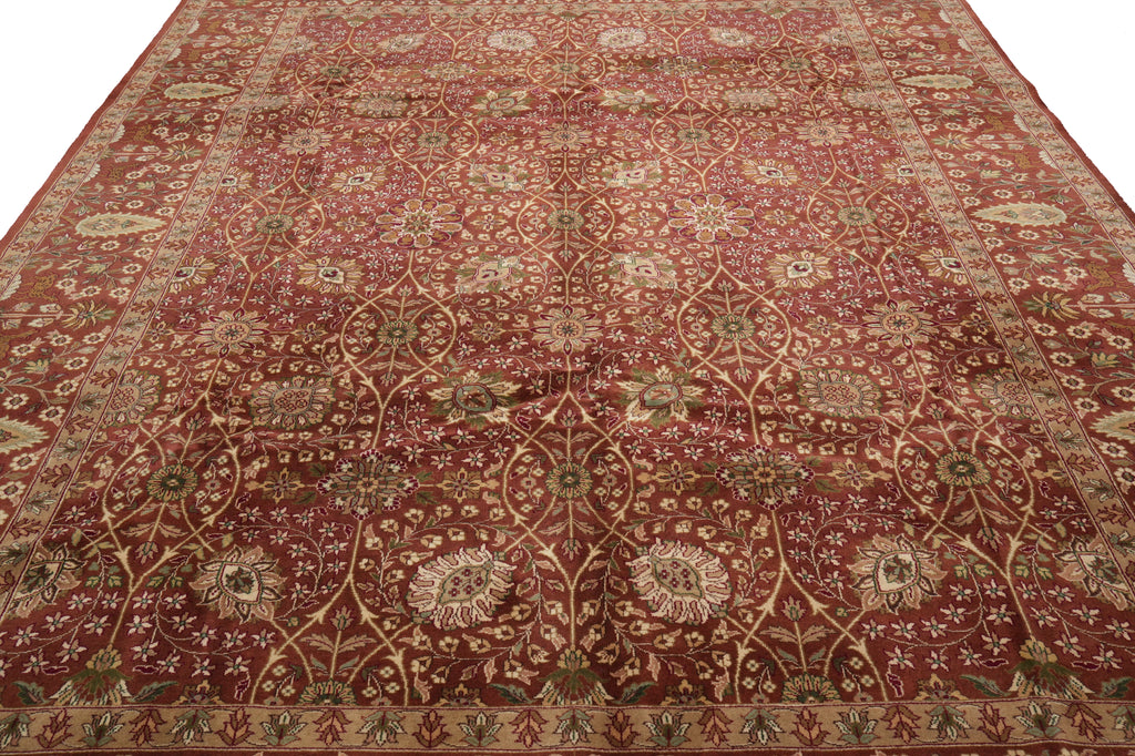 9 x 12  High Quality  Dense Wool Fine Weave India hand-knotted Rug #PIX-9151