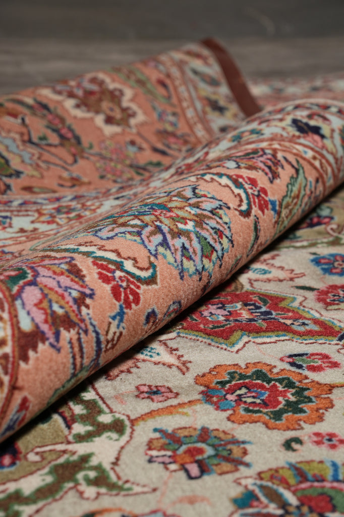 9.9 x 12.9 Authentic High Quality Persian Tabriz Wool and Silk 400 KPSI #PIX-12539