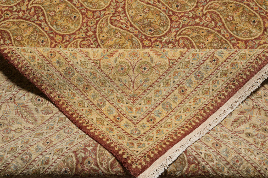 9 x 12 Natural Quality  Warm Paisely Hand-Knotted Rug #PIX-805-27