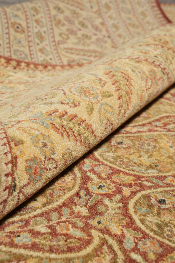 9 x 12 Natural Quality  Warm Paisely Hand-Knotted Rug #PIX-805-27