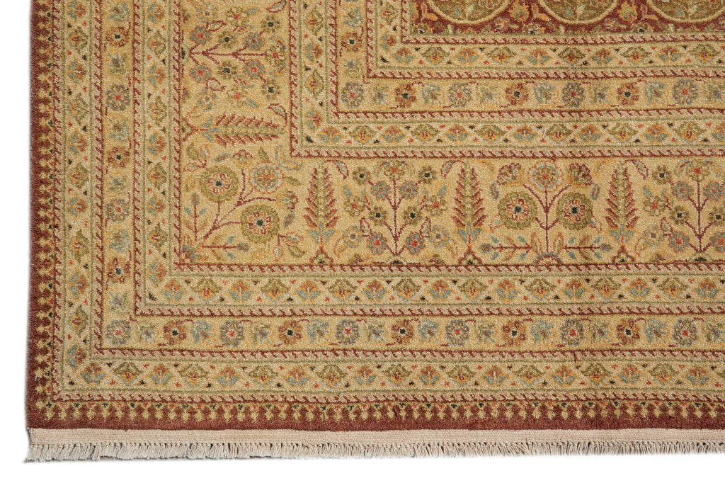 9 x 12 Natural Quality  Warm Paisely Hand-Knotted Rug #PIX-805-27