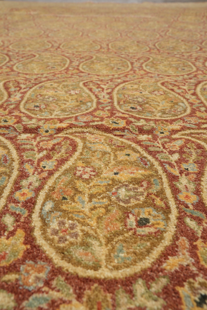 9 x 12 Natural Quality  Warm Paisely Hand-Knotted Rug #PIX-805-27