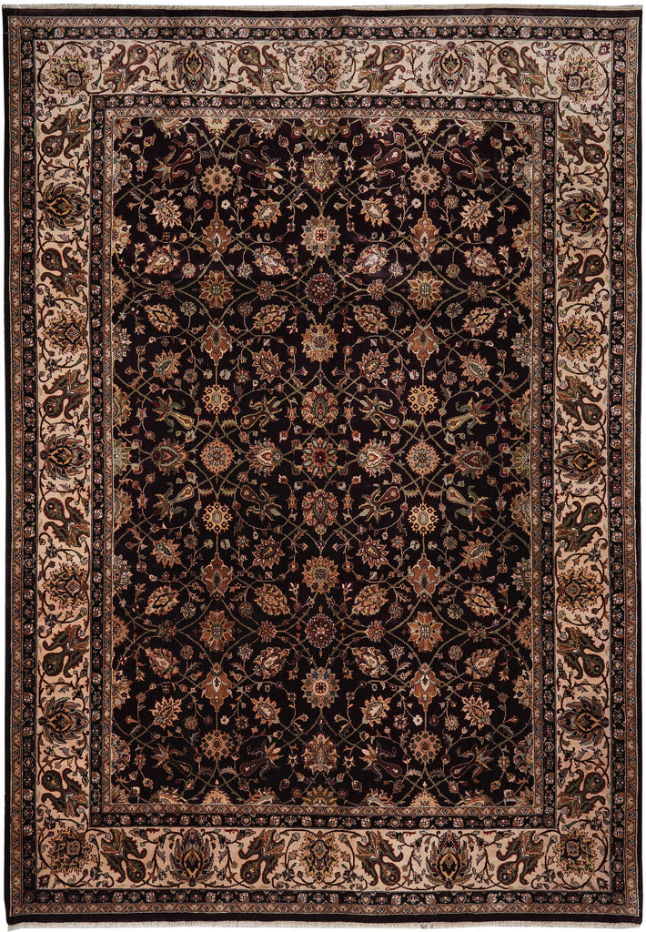 9 x 12.8 Quality Handmade Wool and Silk Rug 