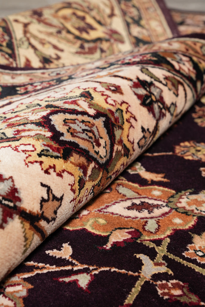 9 x 12.8 Quality Handmade Wool and Silk Rug #PIX-14518