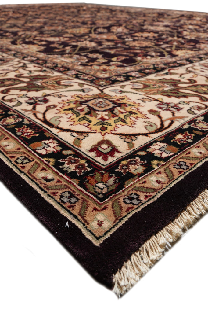 9 x 12.8 Quality Handmade Wool and Silk Rug #PIX-14518