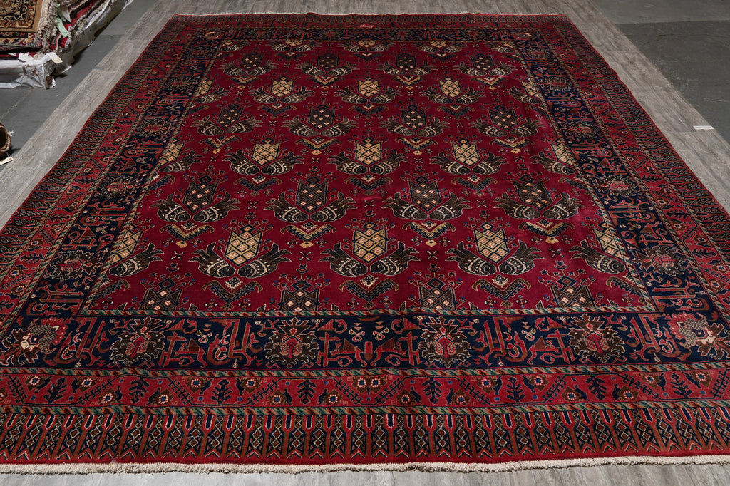 10 x 13 Authentic Persian Mashad Rug Great Quality #PIX-1064