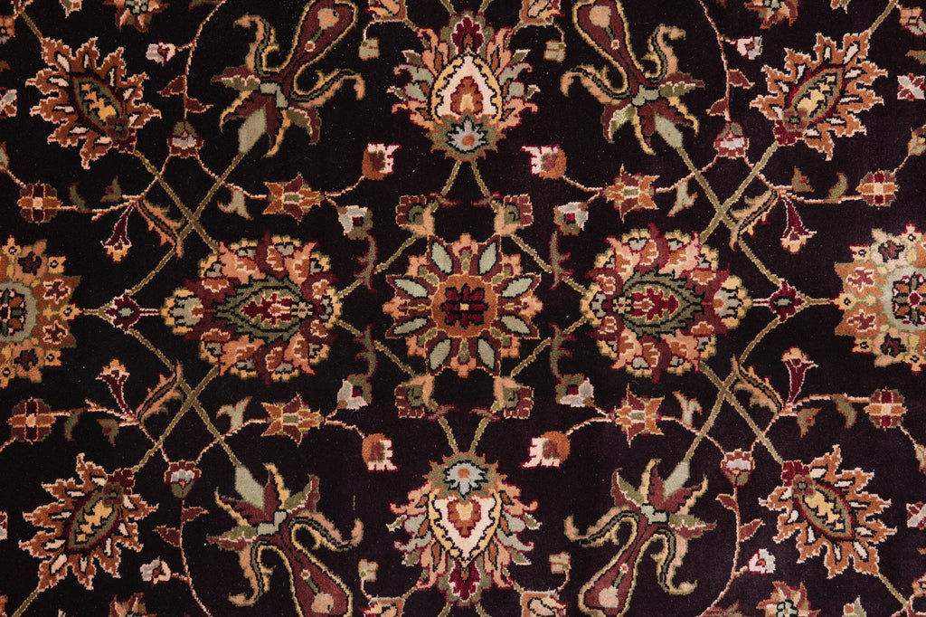 9 x 12.8 Quality Handmade Wool and Silk Rug #PIX-14518
