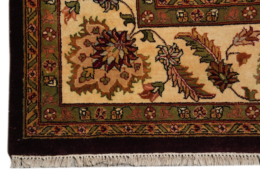 9 x 12 Black  Dense Wool Jaipur Hand-Knotted Rug #PIX-14575