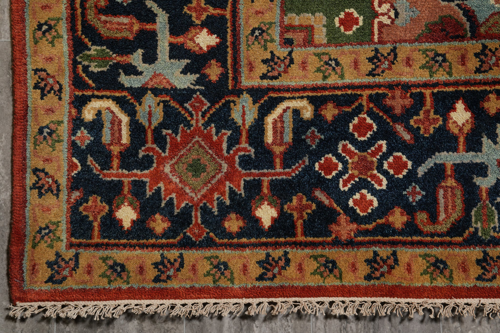 8.9 x 11.9 New Heriz Serapi Handmade India Rug #F-4578