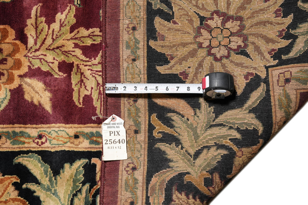 9 x 12 High Quality Wool Jaipur Rug Burgundy #PIX-25640