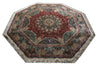 Load image into Gallery viewer, 8 x 8 Feet Octagonal Handmade Silk Fancy Signed Rug #50359