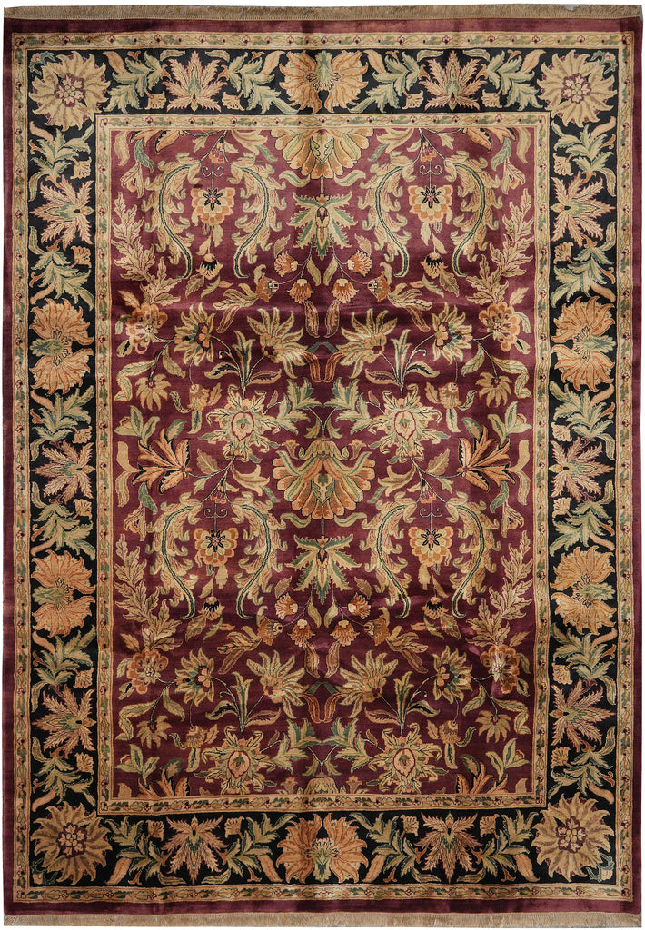9 x 12 High Quality Wool Jaipur Rug Burgundy