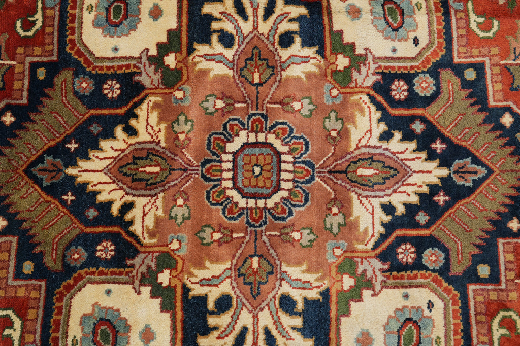 8.9 x 11.9 New Heriz Serapi Handmade India Rug #F-4578
