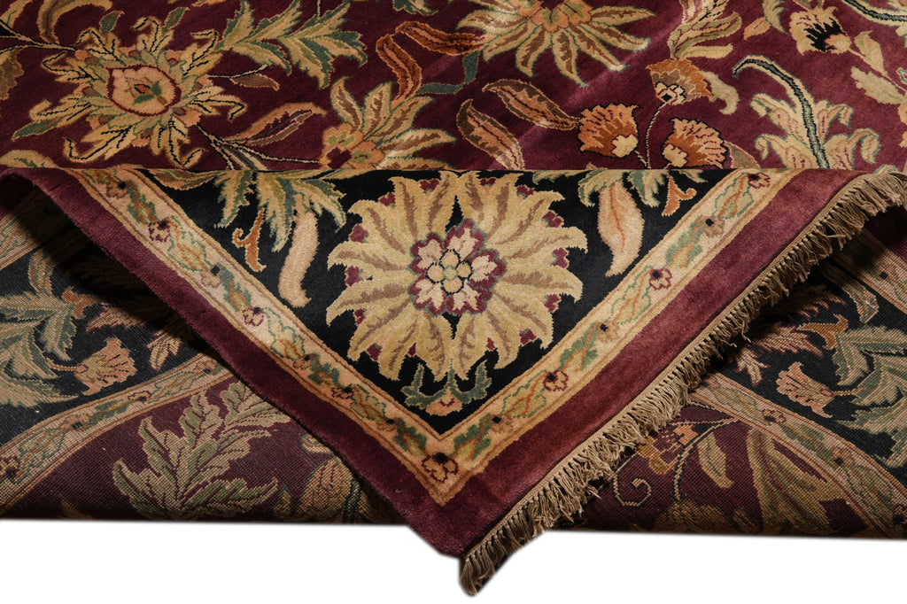 9 x 12 High Quality Wool Jaipur Rug Burgundy #PIX-25640