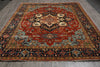 Load image into Gallery viewer, 8.9 x 11.9 New Heriz Serapi Handmade India Rug #F-4578