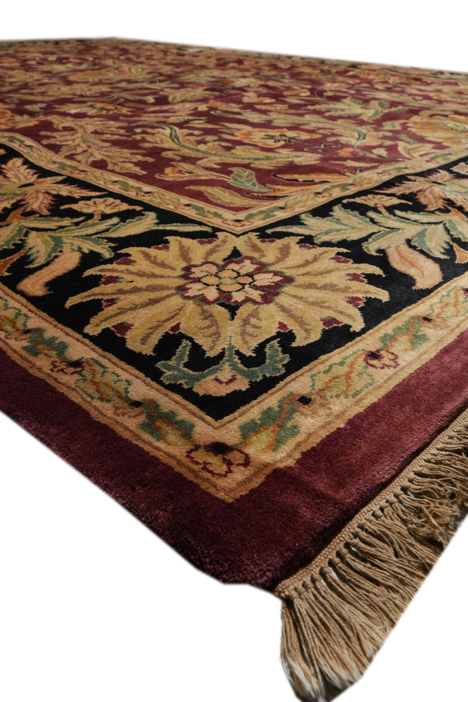 9 x 12 High Quality Wool Jaipur Rug Burgundy #PIX-25640