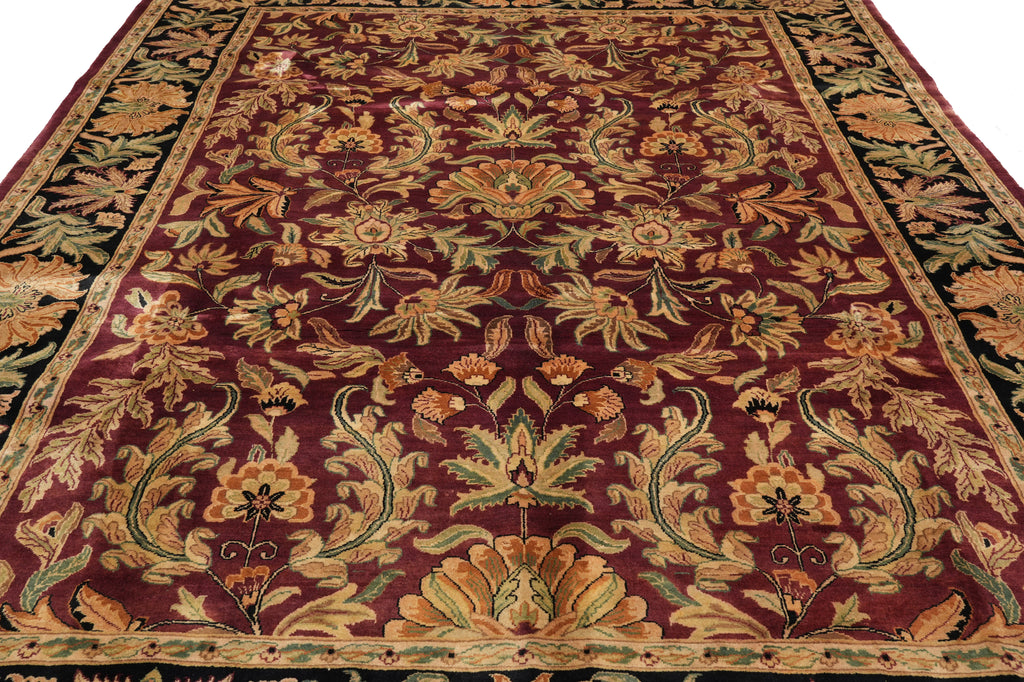 9 x 12 High Quality Wool Jaipur Rug Burgundy #PIX-25640