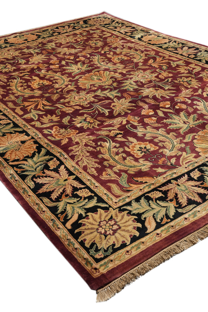 9 x 12 High Quality Wool Jaipur Rug Burgundy #PIX-25640
