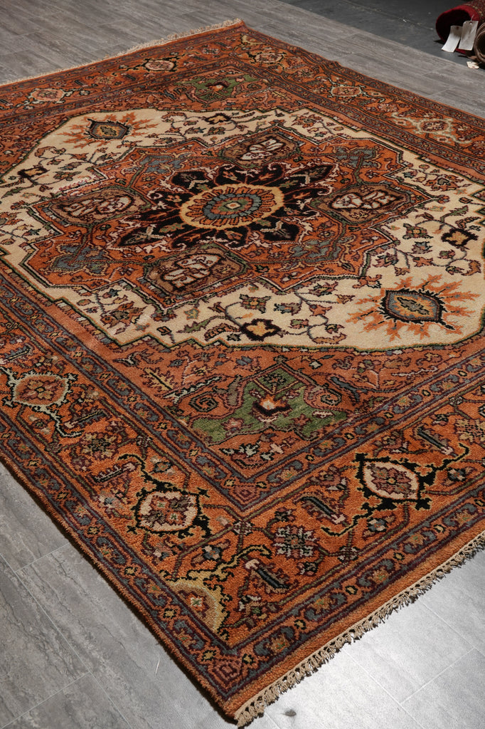 8 x 10 New Serapi Heriz Handmade India Rug #F-4579
