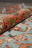 Load image into Gallery viewer, 10 x 13.9 New Reproduction Handmade Quality Wool Soltanabad Rug Light Blue Coral #F-4580