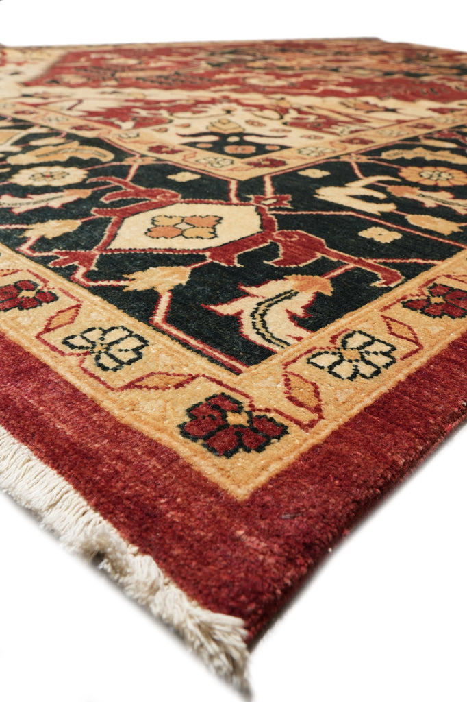 10 x 15 New Serapi Heriz Natural Ghazni Wool Handmade Afghanistan #PIX-2285