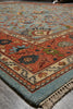 Load image into Gallery viewer, 10 x 13.9 New Reproduction Handmade Quality Wool Soltanabad Rug Light Blue Coral #F-4580